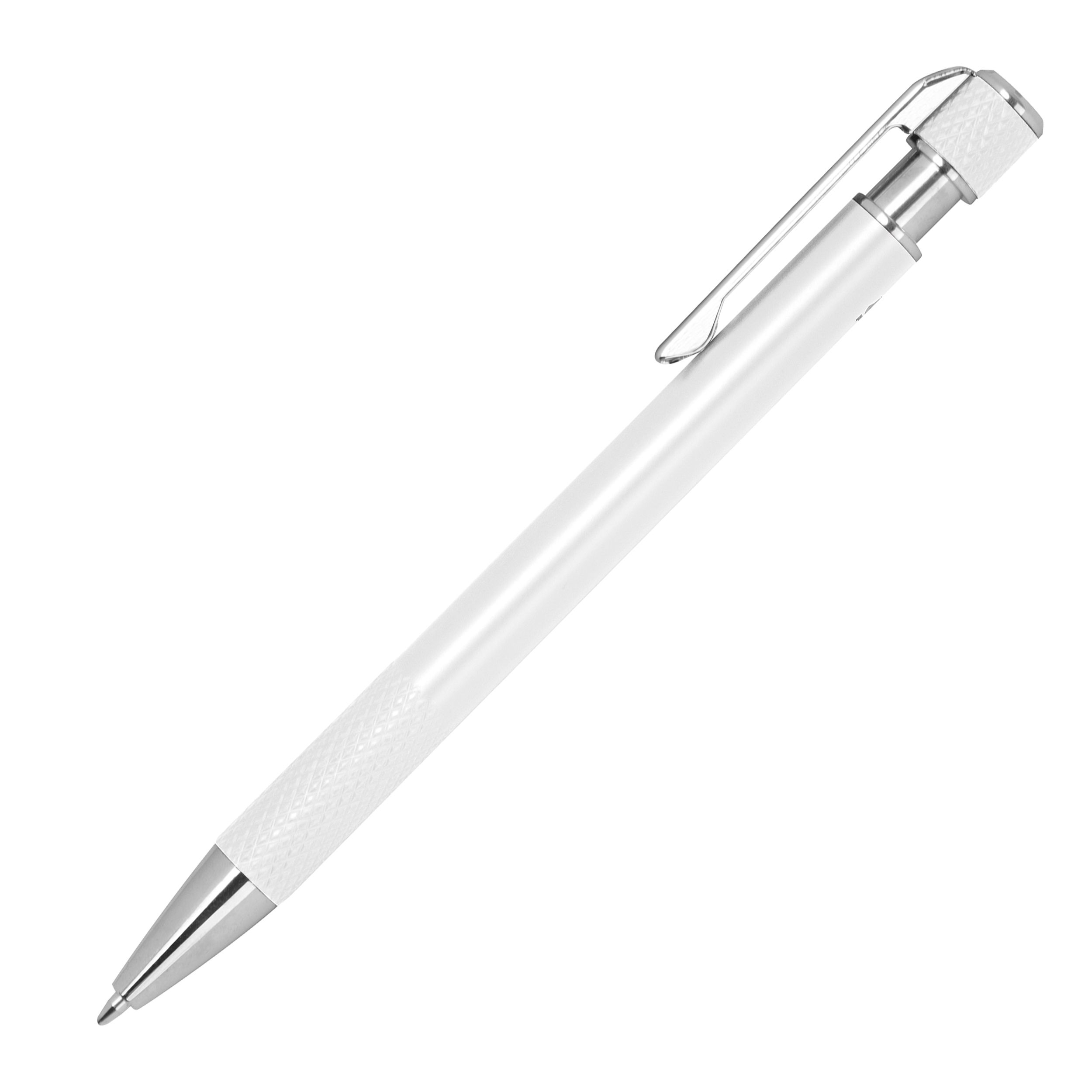 MA15474-06Kugelschreiber mit gemusterter Griffzone JULIO_ weiss