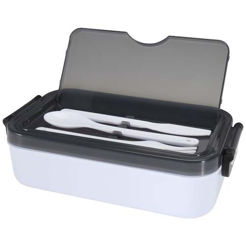 PF113420-1Snappy 1000 ml Lunchbox und Besteckset_ weiss