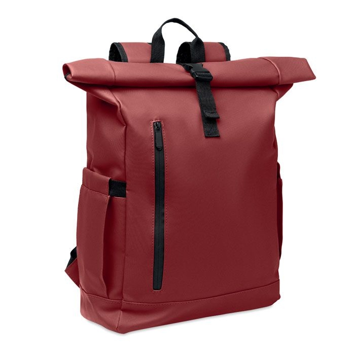 MO2643-02Bangkok Roll Rolltop-Rucksack 600D RPET_ bordeaux