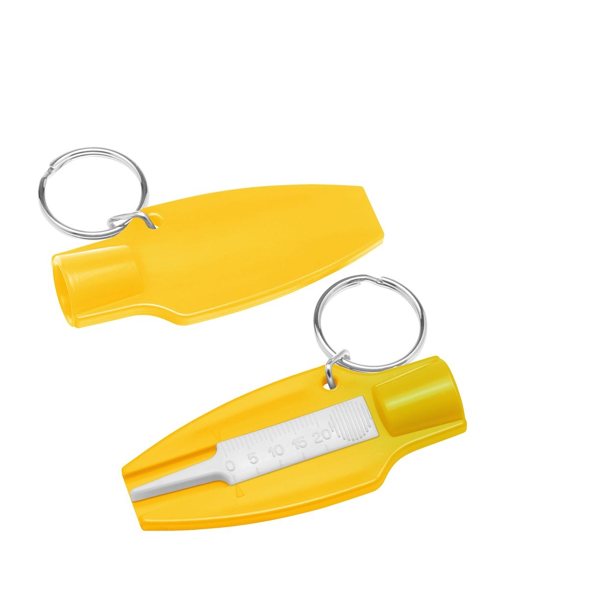 HE8275R-4-0Reifenprofiltiefenmesser mit Ventilkappendreher_ gelb_ weiss