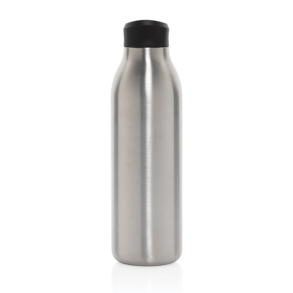 XDP438_09-02Avira Alok 360 Klick-Wasserflasche aus RCS rec. Stahl_ 600ml_ silber
