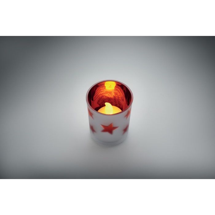 CX1572-05Landle LED-Teelicht im Glashalter_ rot