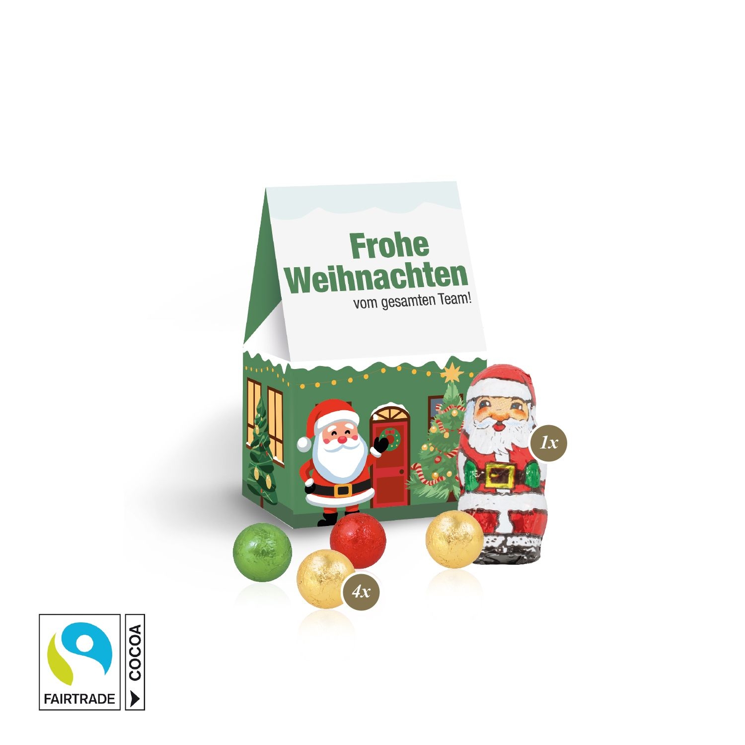 CD95563Praesent Christmas Minis mit Fairtrade® Schokolade