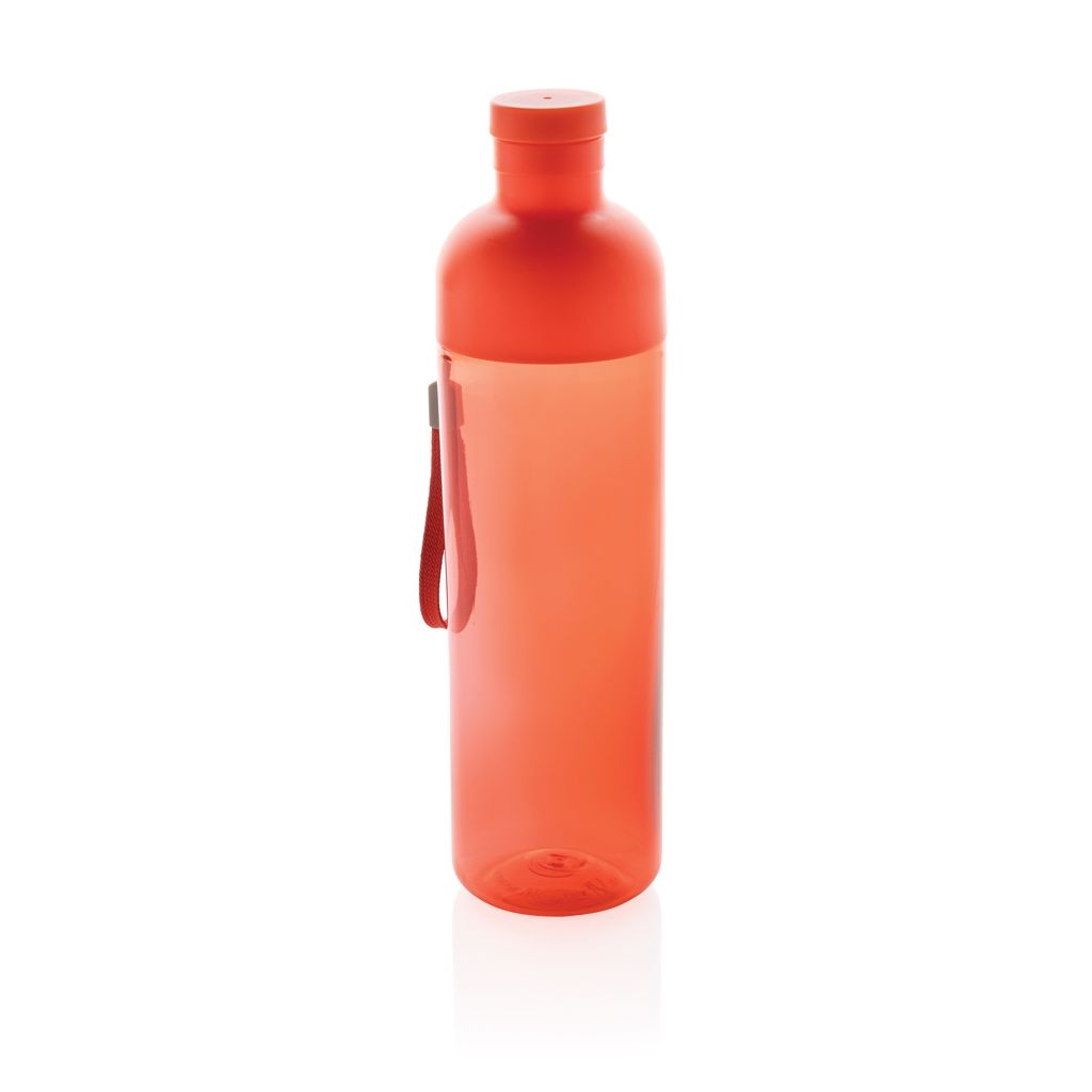 XDP437_01-4Impact auslaufsichere Wasserflasche aus RCS recyc. PET 600ml_ rot
