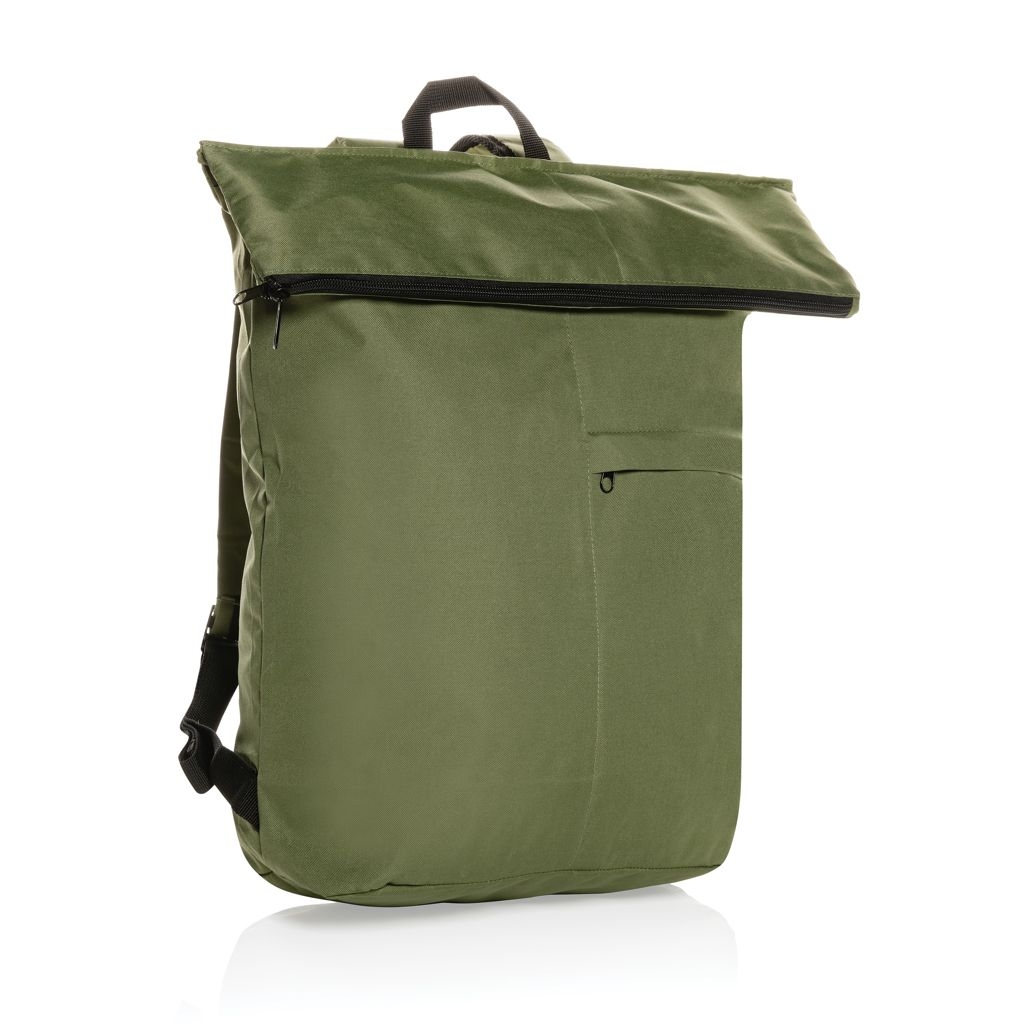 XDP763.17-7Dillon AWARE™ RPET faltbarer Lightweight-Rucksack_ gruen