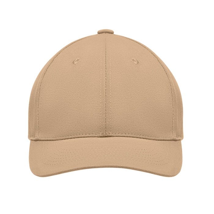 MO9643-13Tekapo Baseball cap 6 panels 270g_m²_ beige