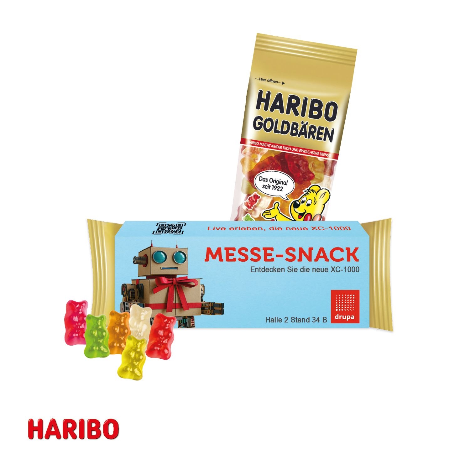 CD91640-01HARIBO Goldbaeren im Werbeschuber_ 75 g_ HARIBO Goldbaeren