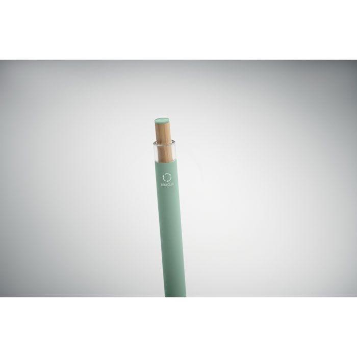 MO2653-77Bergamo _ Druckkugelschreiber recy. Alu_ mintgruen