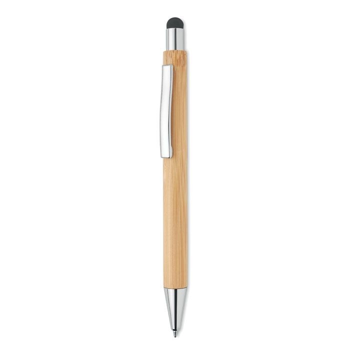 MO9945-40Bayba Druckkugelschreiber mit Stylus_ holz