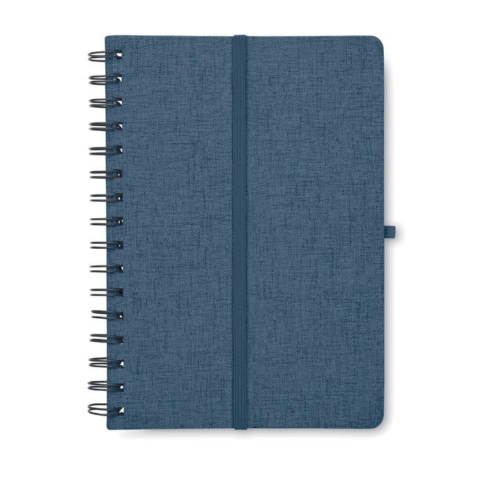 MO2522-04Strata DIN A5-Notizbuch RPET_ blau