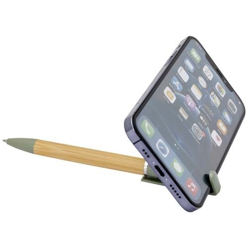 PF107898-4Delfina Stift Smartphonestaender _schwarze Mine_ heather gruen