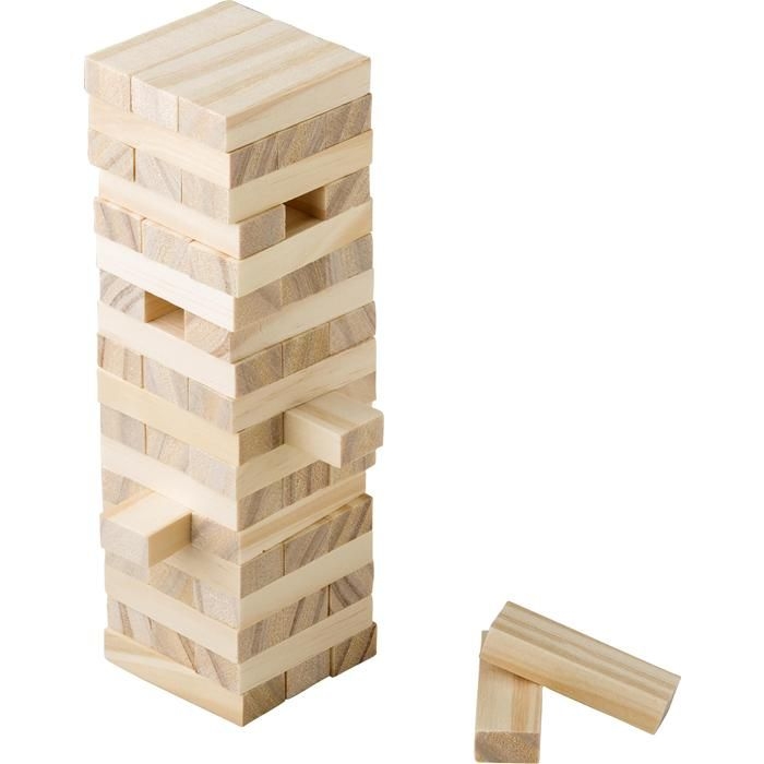 GI736672-11Geschicklichkeitsspiel aus Kiefernholz Gisa_ brown