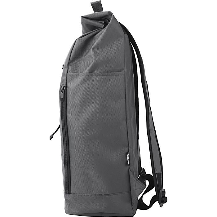 GI1015155-03rPET-Polyester _600D_ Rucksack mit Rollverschluss Evie_ grau