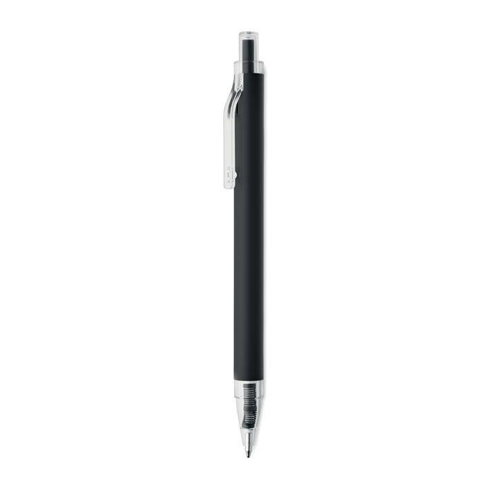 MO3185-03Nosta Druckkugelschreiber recy. Alu_ schwarz