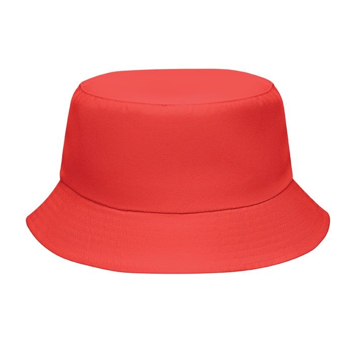 MO2437-05Emmer Bucket hat polyester 150g_m²_ rot