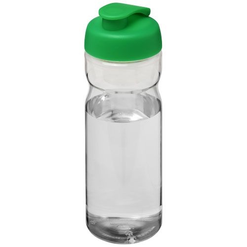 PF210045-7H2O Active® Base 650 ml Sportflasche mit Klappdeckel_ transparent_gruen