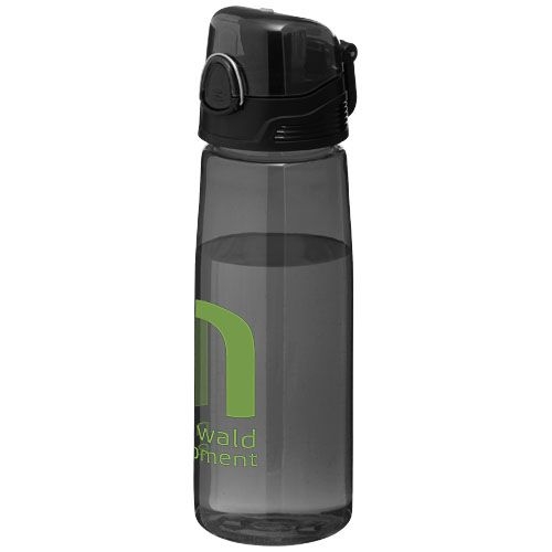 PF100313-4Capri 700 ml Tritan™ Sportflasche_ transparent schwarz