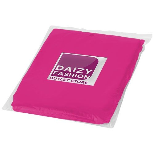 PF100429-7Ziva Einweg Regenponcho mit Huelle_ rosa