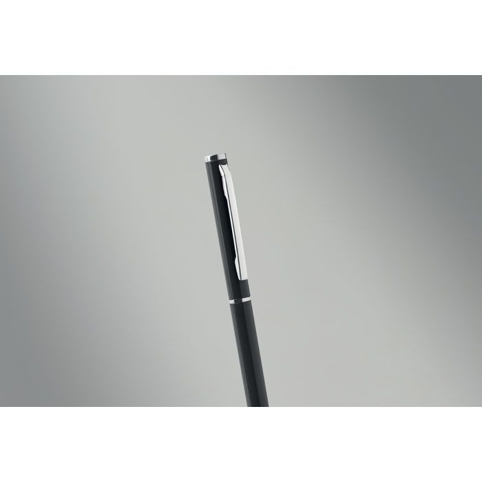 MO3139-03Nimes Drehkugelschreiber recy. Alu_ schwarz