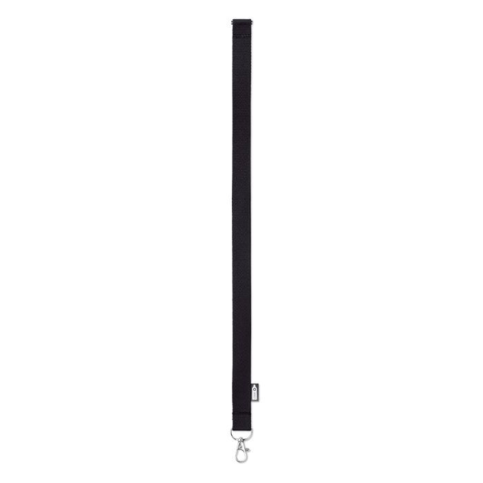 MO6100-03Lany Rpet Lanyard RPET 20mm_ schwarz