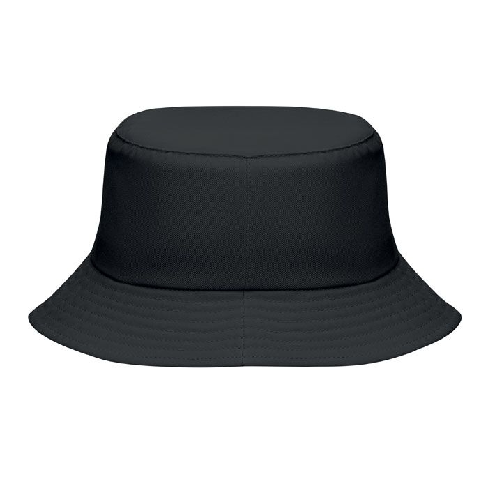 MO2437-03Emmer Bucket hat polyester 150g_m²_ schwarz