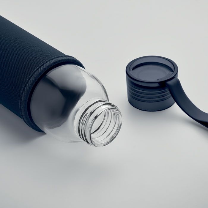 MO2089-85Ebor Flasche recyceltes Glas 500 ml_ marineblau