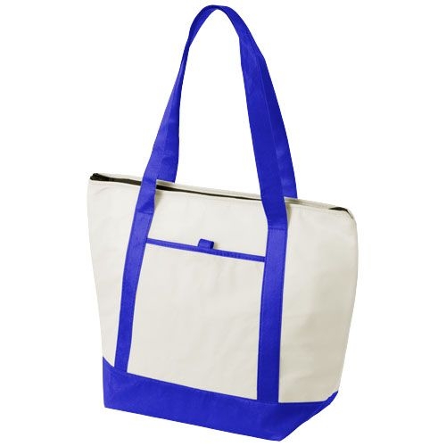 PF120085-2Lighthouse Non Woven Kuehltasche 21L_ natural_royalblau