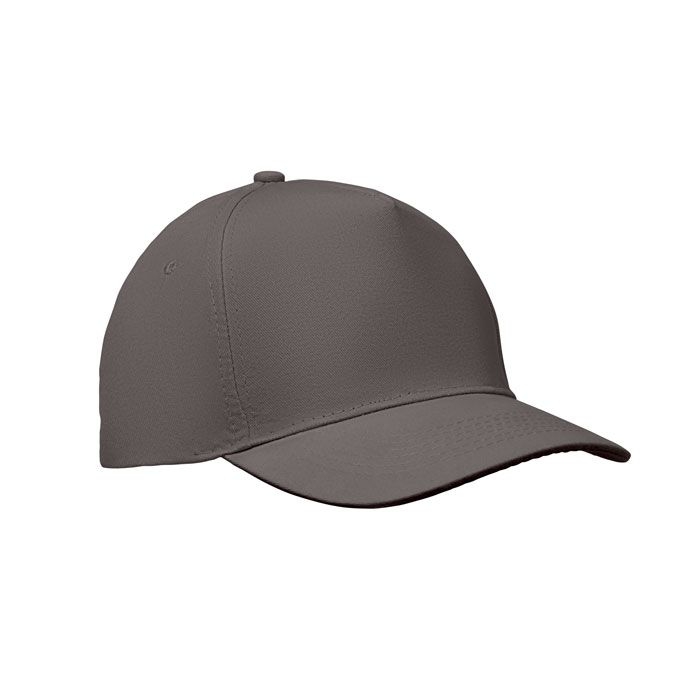 MO2345-15Sunny Baseball cap 5 panels 180gr_ steingrau