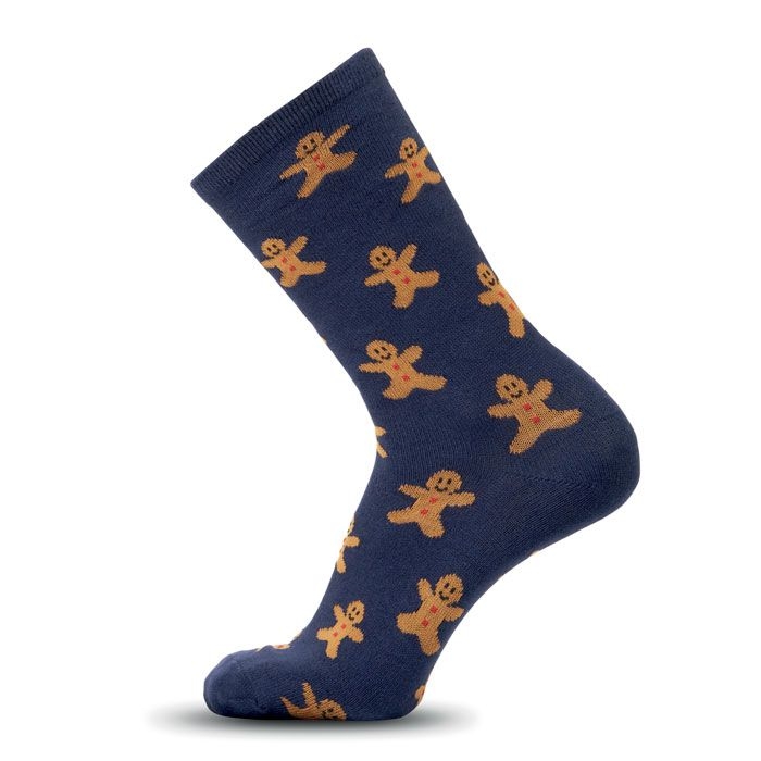 CX1575-04Soc Large Weihnachtssocken L_ blau