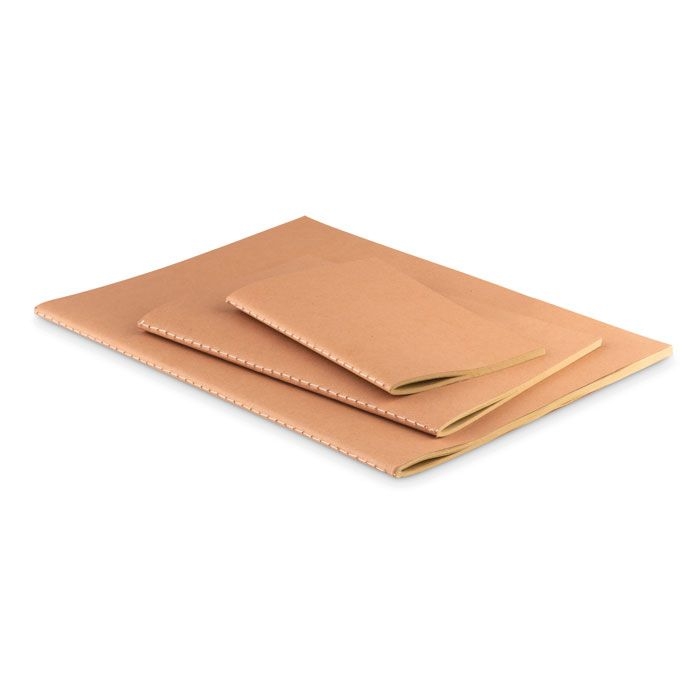 MO9868-13Mini Paper Book DIN A6 Notizbuch mit Pappcover_ beige
