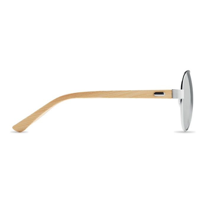 MO6450-17Honiara Sonnenbrille Bambus_ silber glaenzend