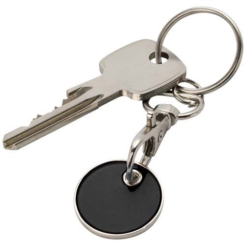PF104592-4Rory Schluesselanhaenger mit Trolley-Muenze_ schwarz