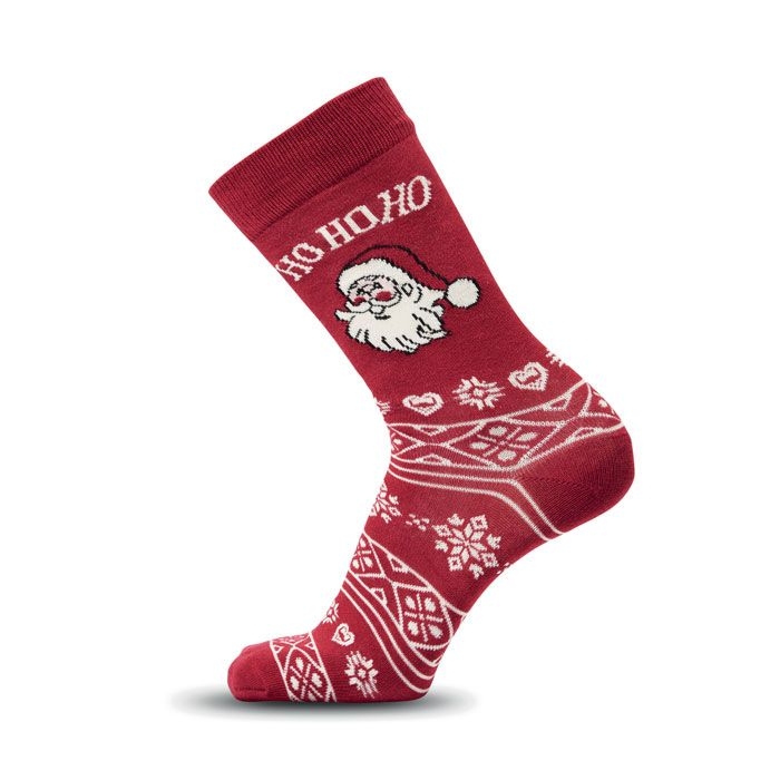 CX1574-02Soc Medium Weihnachtssocken M_ bordeaux