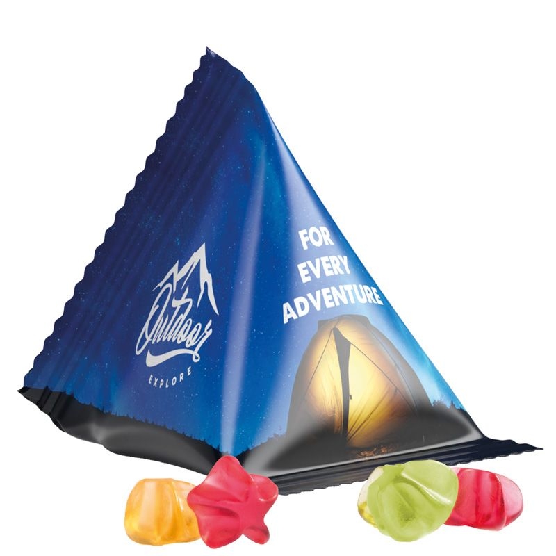 JG10063-3Tetraeder 15g_ Fruchtgummi Standardformen_ Stern_ weisse Folie