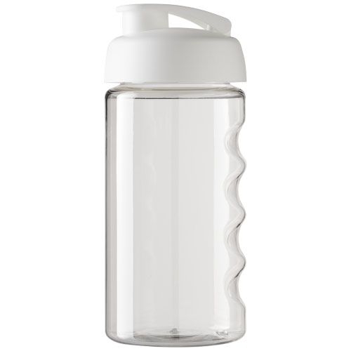 PF210050-2H2O Active® Bop 500 ml Sportflasche mit Klappdeckel_ transparent_weiss