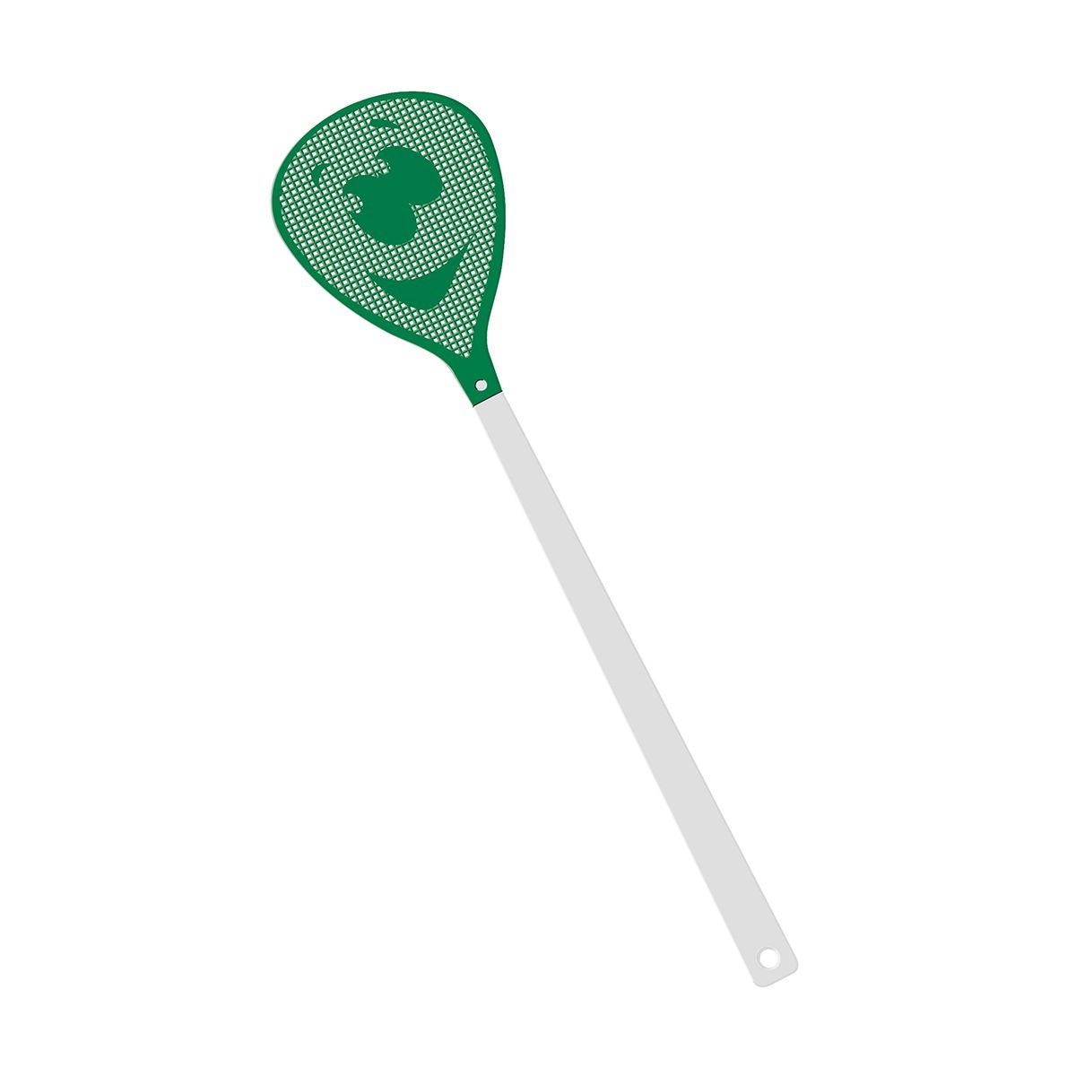 HE7852-0-2Fliegenklatsche _Gesicht_ weiss_ gruen