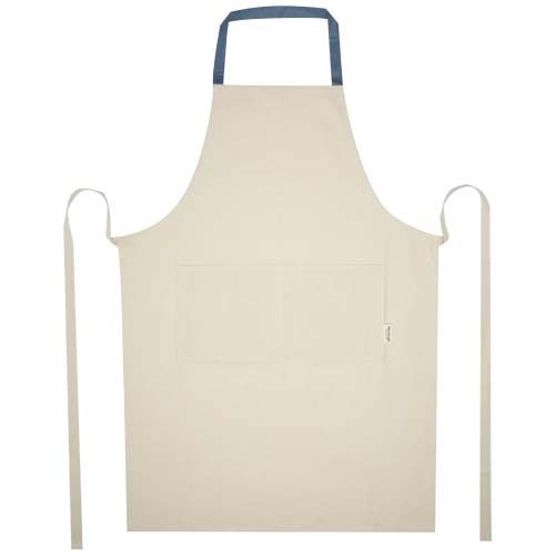 PF113325-3Nia 200 g_m² Schuerze aus recycelter Baumwolle_ eisblau