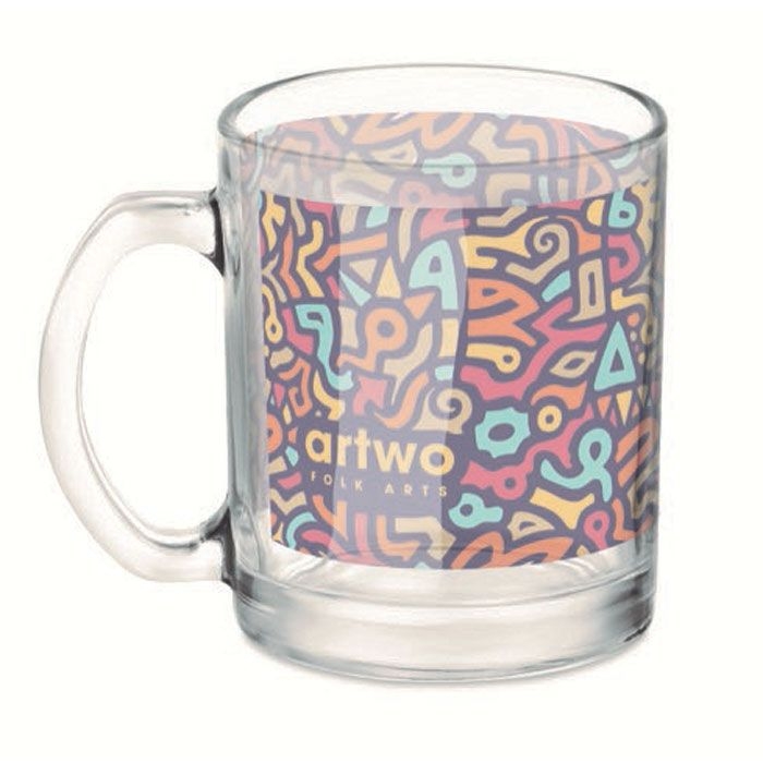 MO6118-22Sublimgloss Kaffeebecher aus Glas 300 ml_ transparent