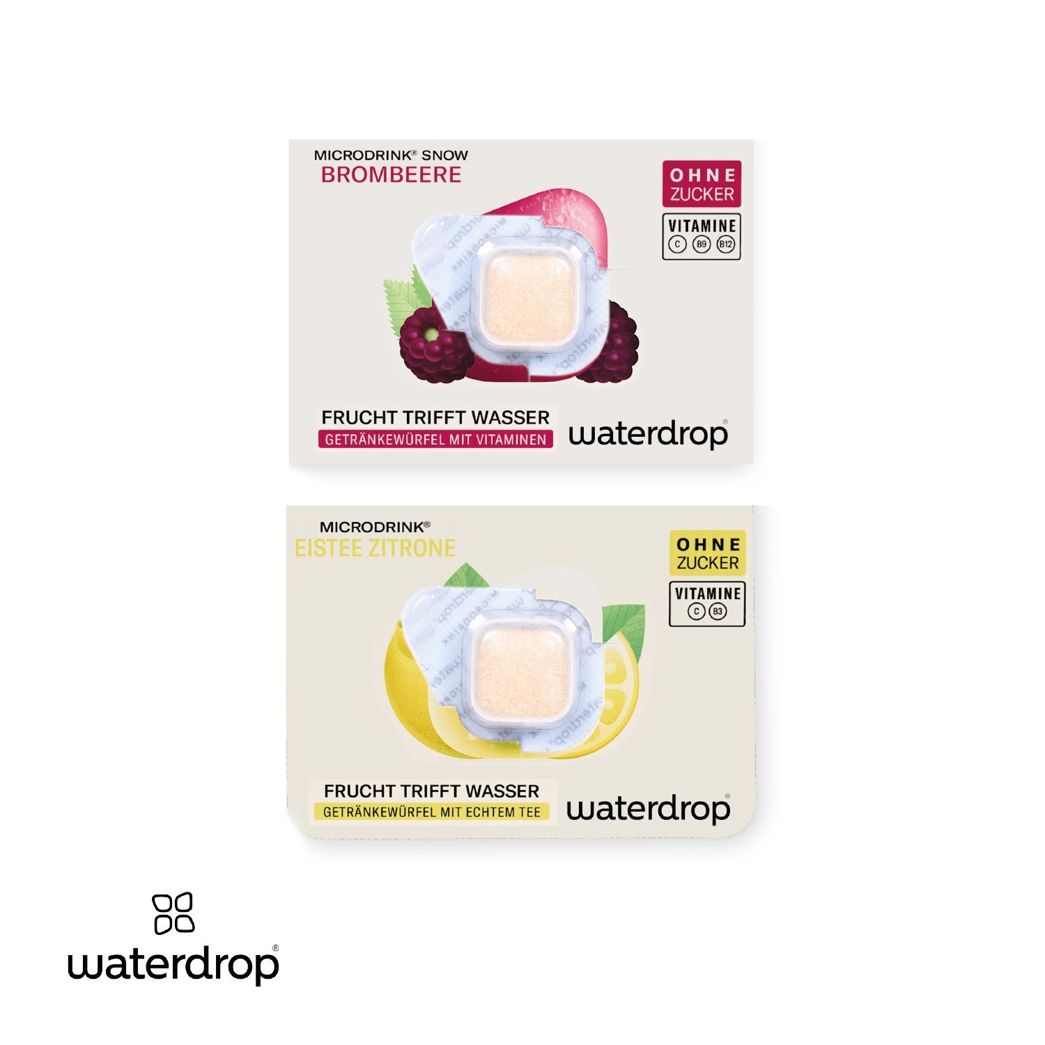 CD91671-01Werbekarte waterdrop®_ Brombeere
