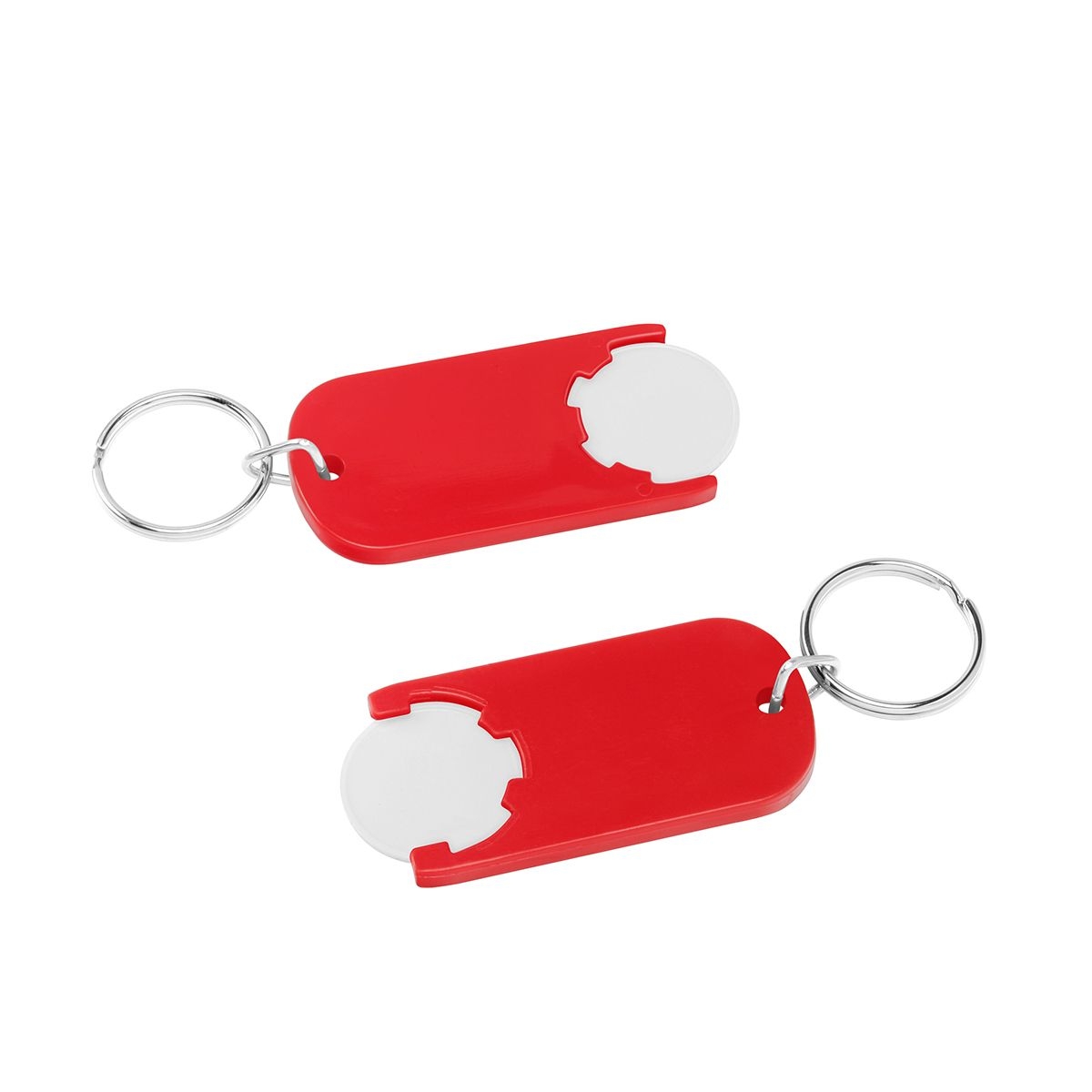 HE7439R-0-1Chiphalter mit 1€-Chip _Alpha_ weiss_ rot