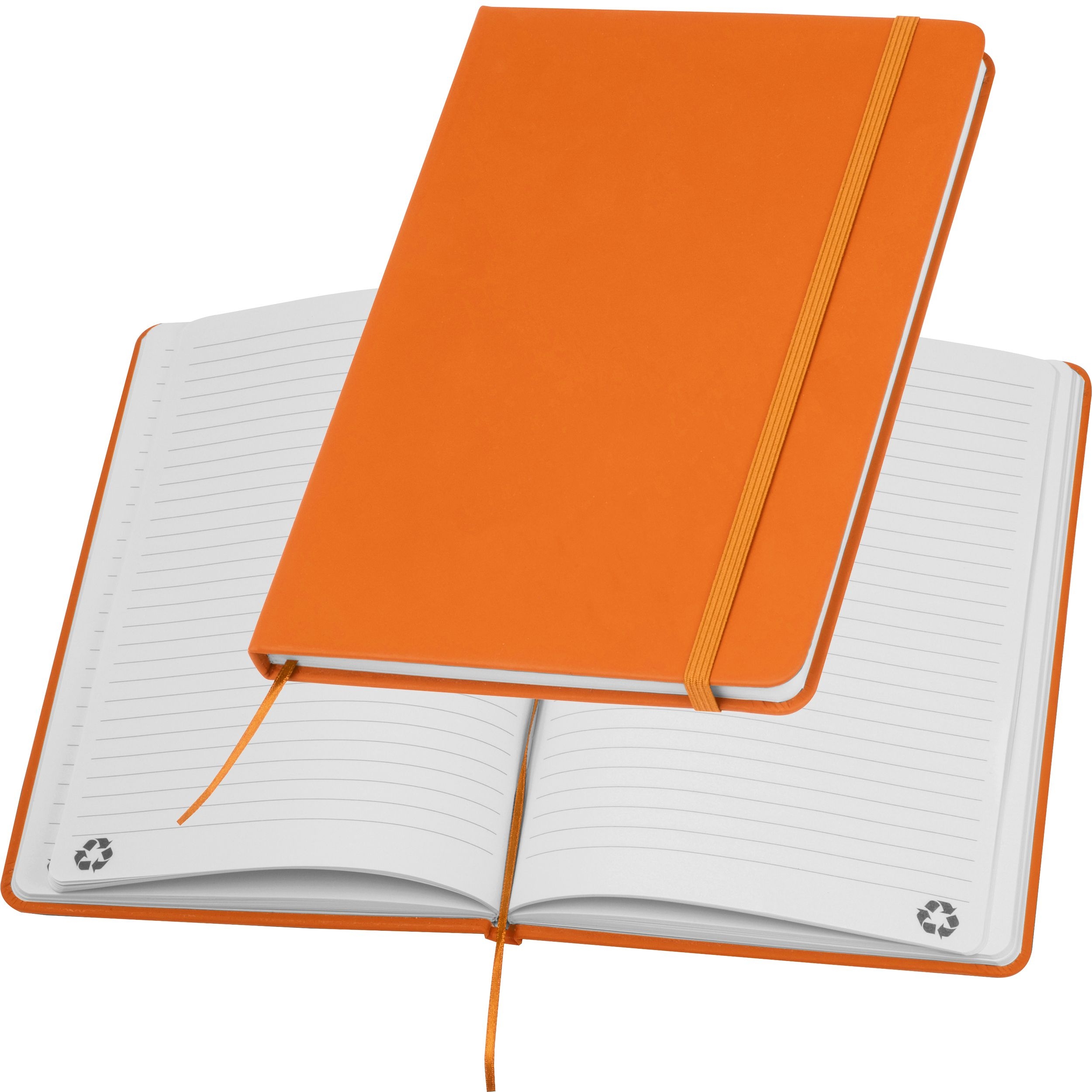 MA25261-10A5 Notizbuch aus recyceltem Papier DOMINIK_ orange