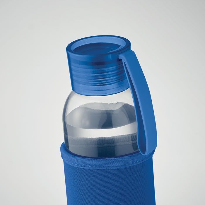 MO2089-37Ebor Flasche recyceltes Glas 500 ml_ koenigsblau