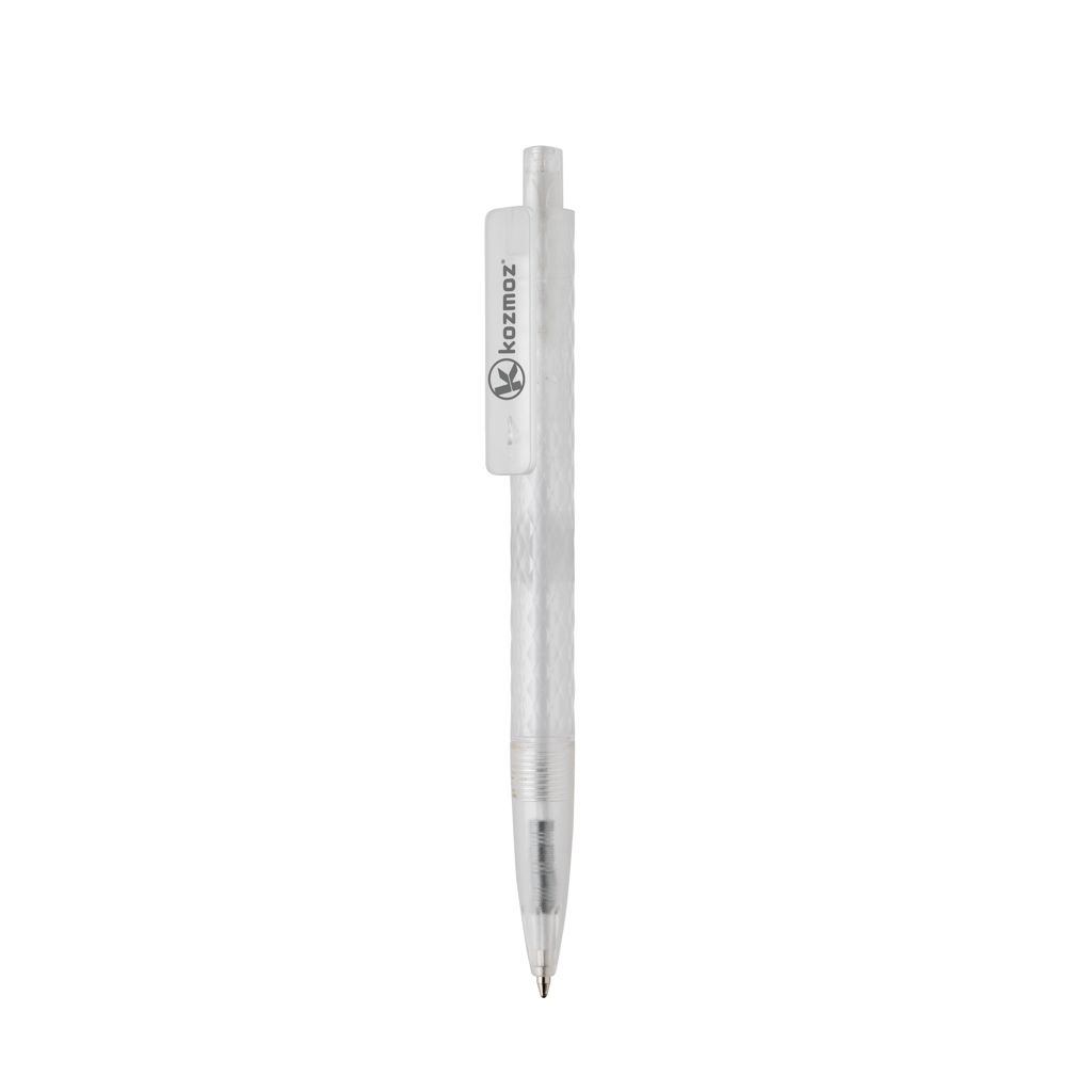 XDP611.33-03X3 Frosted-Pen aus GRS recyceltem PC_ weiss
