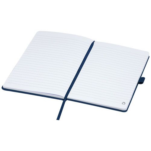 PF107763-4Honua A5 Notizbuch aus recyceltem Papier mit Cover aus recyceltem PET_ navy