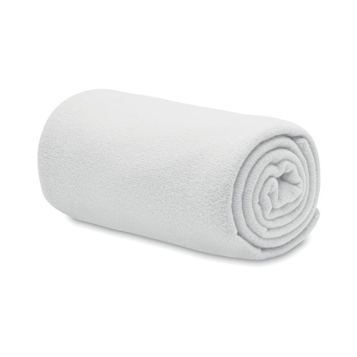 MO6805-06Bogda RPET-Polar Fleece-Decke_ weiss