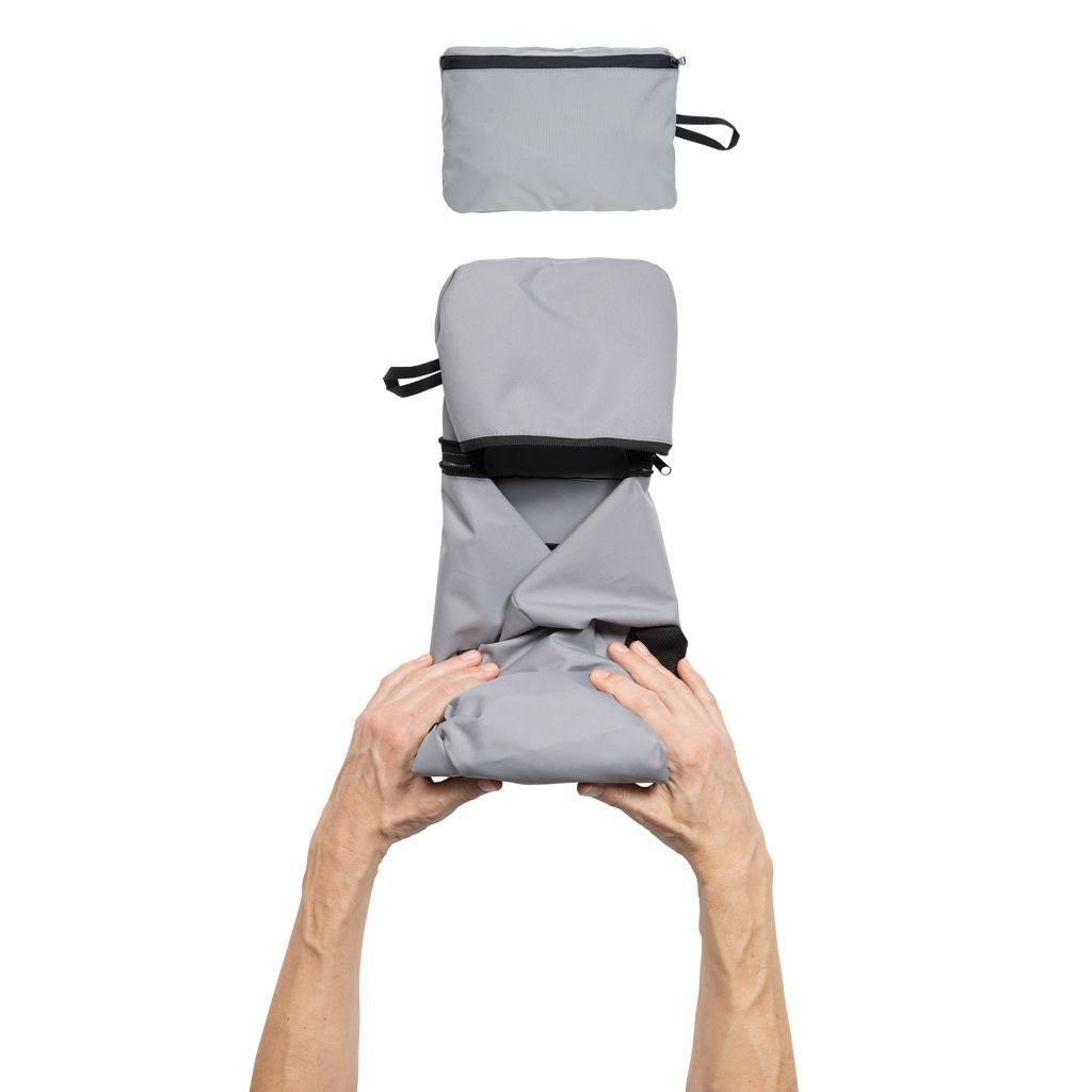 XDP763.18-02Dillon AWARE™ RPET faltbare Sporttasche_ grau