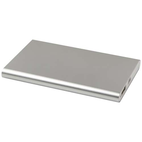 PF124380-3Pep 4000 mAh Type-C Powerbank aus recyceltem Aluminium _ silber