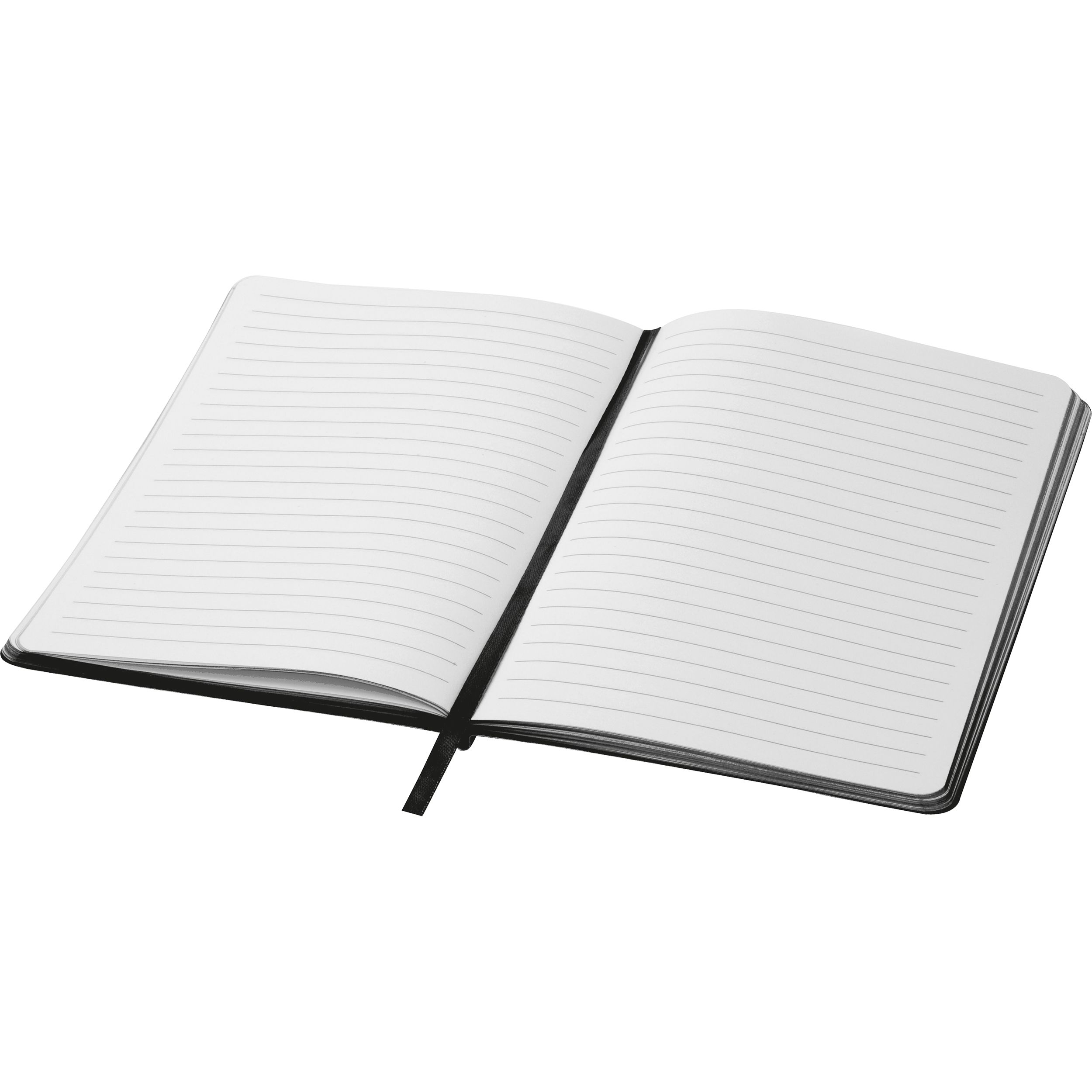 MA25477-03A5 Notizbuch mit farbigem Schnitt EVAN_ schwarz