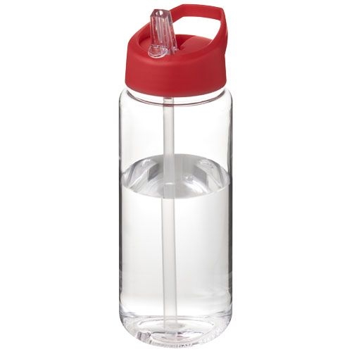 PF210446-11H2O Active® Octave Tritan™ 600 ml Sportflasche mit Ausgussdeckel_ transparent klar_rot