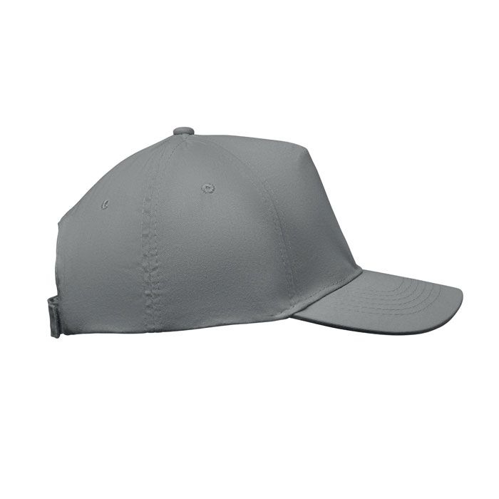 MO2345-07Sunny Baseball cap 5 panels 180gr_ grau